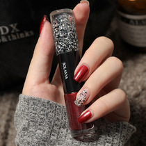 Oily bicolor nail polish 12ml free of baking unpeeled and fast dry persistent transparent Xianbai student nail polish protective nail polish