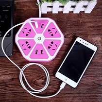 ubs interface socket creative smart multi-function socket with usb switch fruit lemon row plug multi-purpose charging