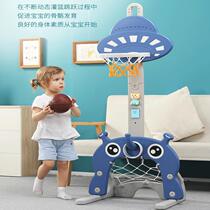 Children play basketball stand movable mobile outdoor throw Blue Home Children frame board outdoor children can lift