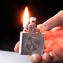 Baicheng old kerosene lighter creative kowtow retro gasoline engine boutique cotton machine to send boyfriend gifts