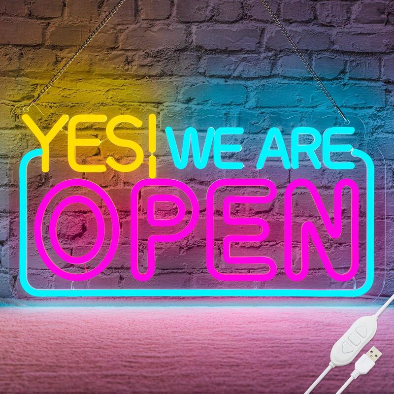Factory Bar Open Neon Light up Letters E-Commerce Supply Source USB Bar-Shaped Neon Sign