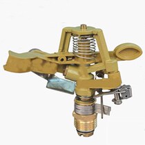 4-point alloy adjustable lawn nozzle metal rocker nozzle automatic rotation garden sprinkler irrigation lawn nozzle