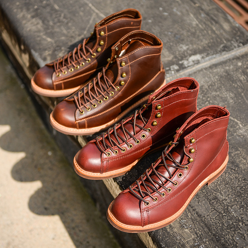 Ami khaki American paratrooper boots high tube short face tooling boots retro Martin boots male British style couple motorcycle boots