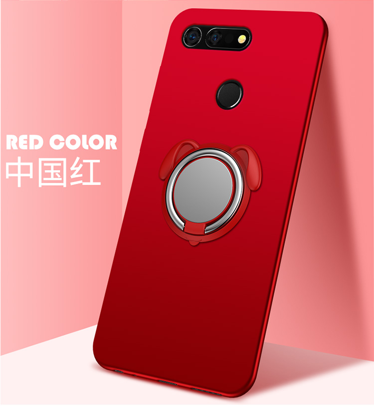 Ốp lưng điện thoại di động Huawei vinh V20 PCT-AL10 có vỏ sắt danh dự vòng khóa V20 vỏ bảo vệ pctal10 danh dự V2O xe nam châm đá từ tính silicon mềm bìa - Nhẫn nhẫn đôi đẹp