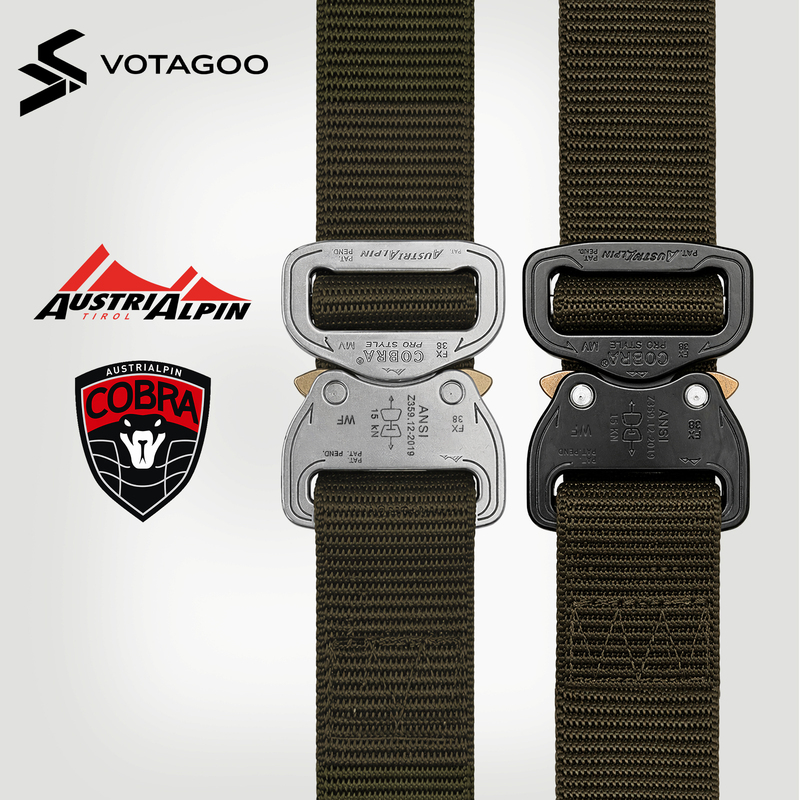 Votagoo Austrian Austrialpin Cobra Automatic Buckle Tactical Belt for Men, Suitable for Commuting and Training, Inner Waist Belt