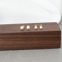 Exquisite ~ small bulb 14K gold earrings natural pearl earrings flawless girl gift