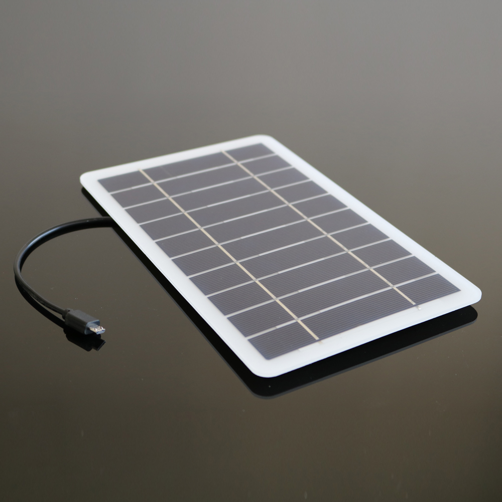 5V 5W 1000mA solar panel Generator White Round Android Power Charging Power