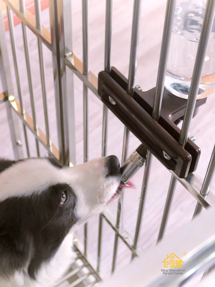 Cretron Great Dog Drinker Hanging Large Capacity Not Wet Mouth Head Ball Bearing Dog Cage Son Drinking Water Instrumental Hanging Large Dog