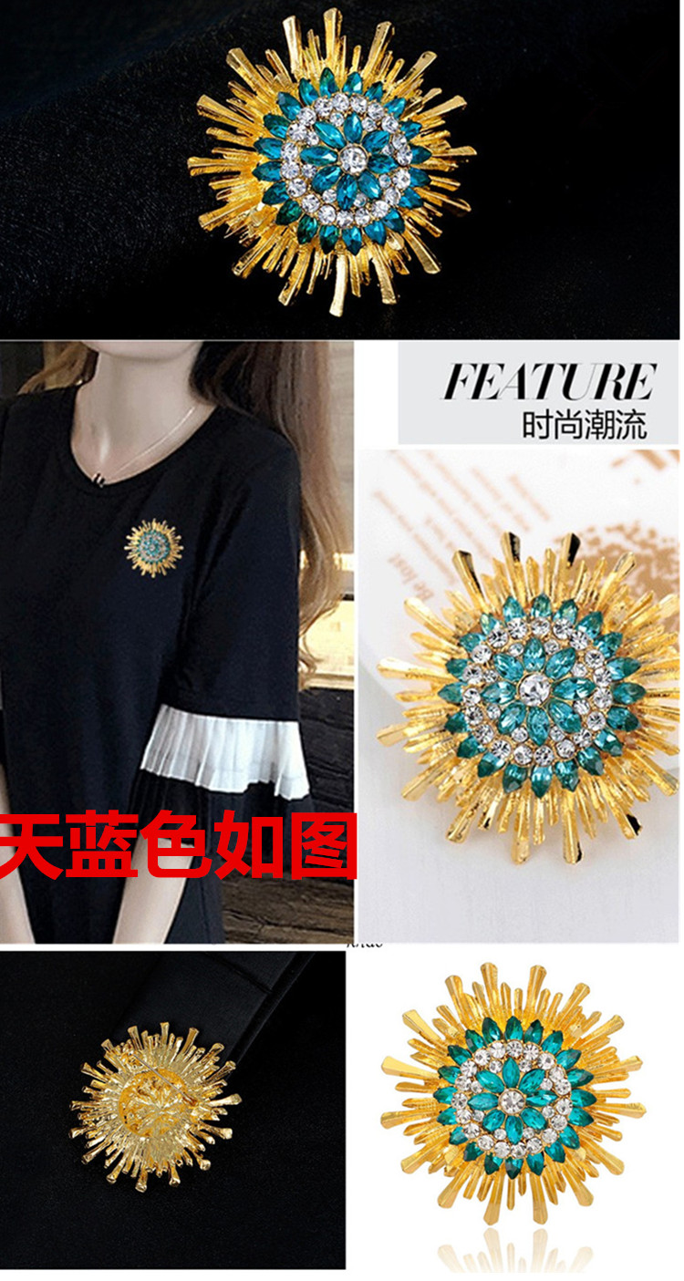 Nghề nghiệp Ama Shite trâm nữ 2018 Hàn Quốc bầu không khí sang trọng phụ kiện đơn giản pin trâm cài khăn lụa ghim cài áo vest