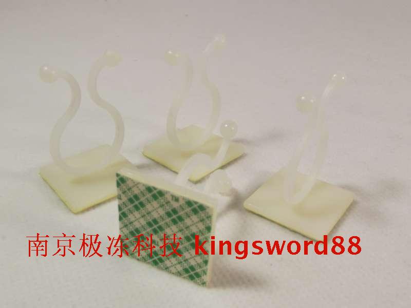 pc computer back adhesive interlocked main casing internal wire fixed finishing back glue mutual buckle self-adhesive buckle type tie white