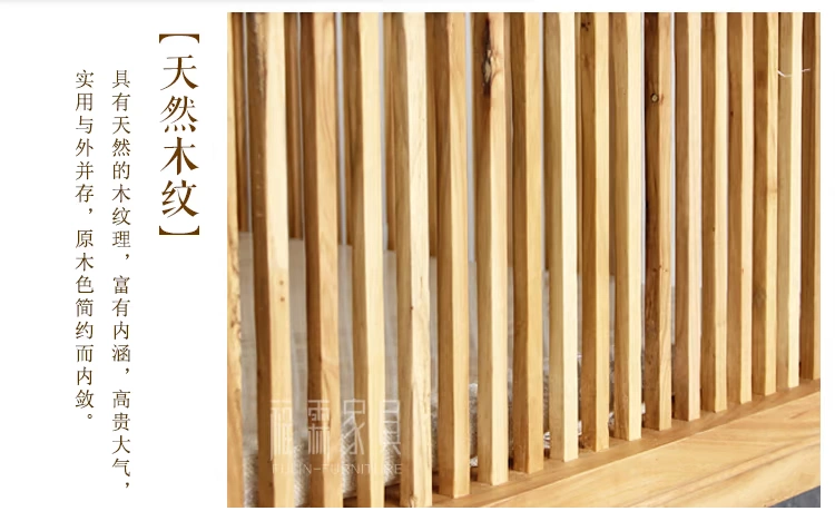 Thảm Zen mới của Trung Quốc và giường Lohan gỗ tần bì phòng khách cũ bằng gỗ cây du đi văng đôi đi văng Đồ nội thất đơn giản của Nhật Bản - Giường
