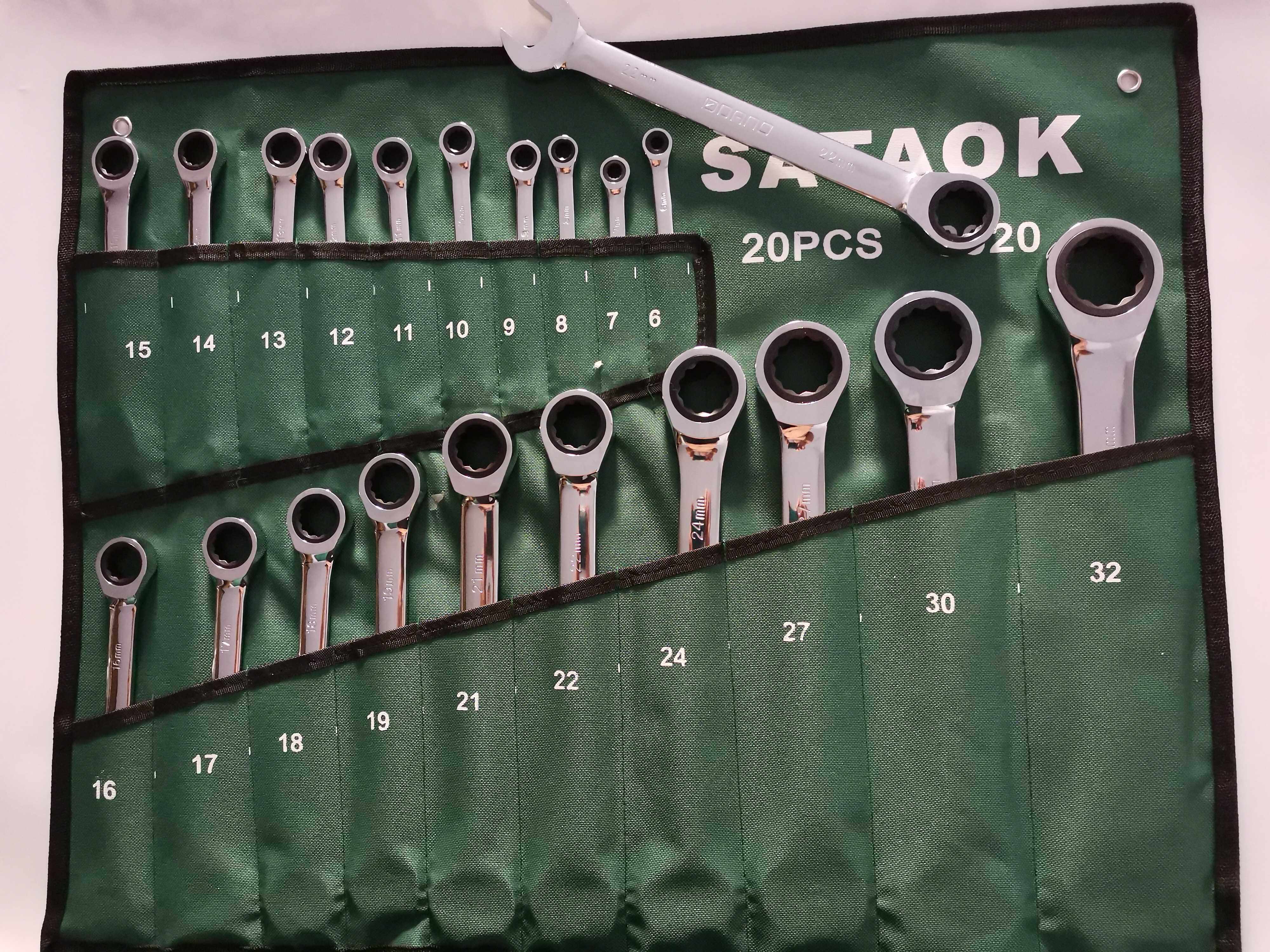 Fast plum blossom open ratchet wrench automatic 72 teeth 6 32 auto repair special machine repair complete set tools bi-directional 8 24