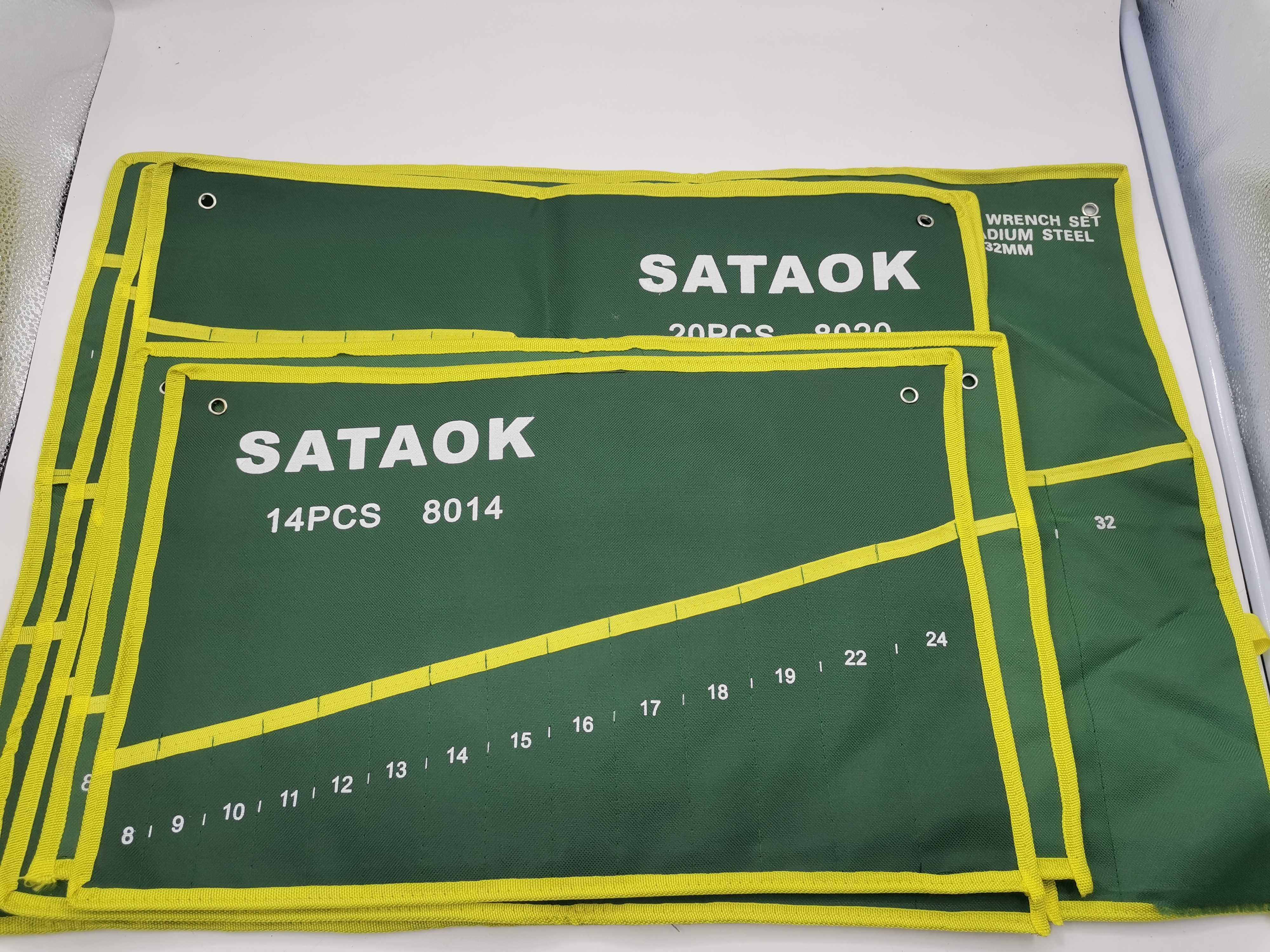 Dual-purpose wrench storage canvas bag 26 pieces 22 pieces set 14-15-20 pieces 8_24 bags hanging bag plum open packaging