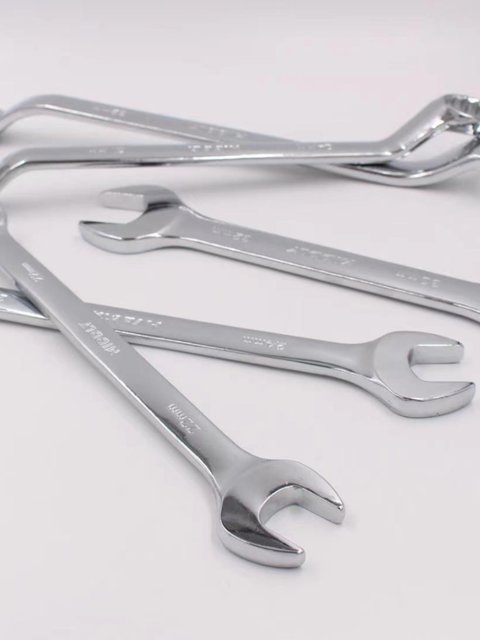 Complete set of special tools for auto repair and repair, dual-purpose wrench opening plum blossom set 6-32 set, double-headed wrench