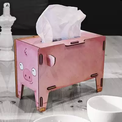 Zero choice German WERKHAUS creative animal extraction paper towel take box office desktop piggy Tiger health paper box
