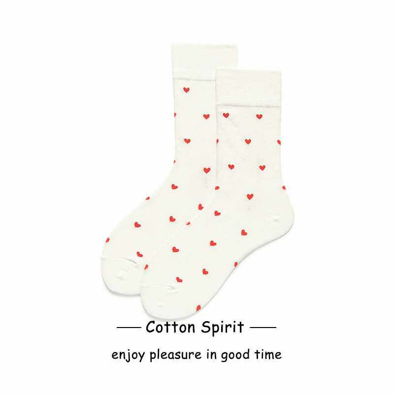Cotton Spirit Socks in Socks in Socks in Tidas Network Red Love Japanese Show Spring and Autumn
