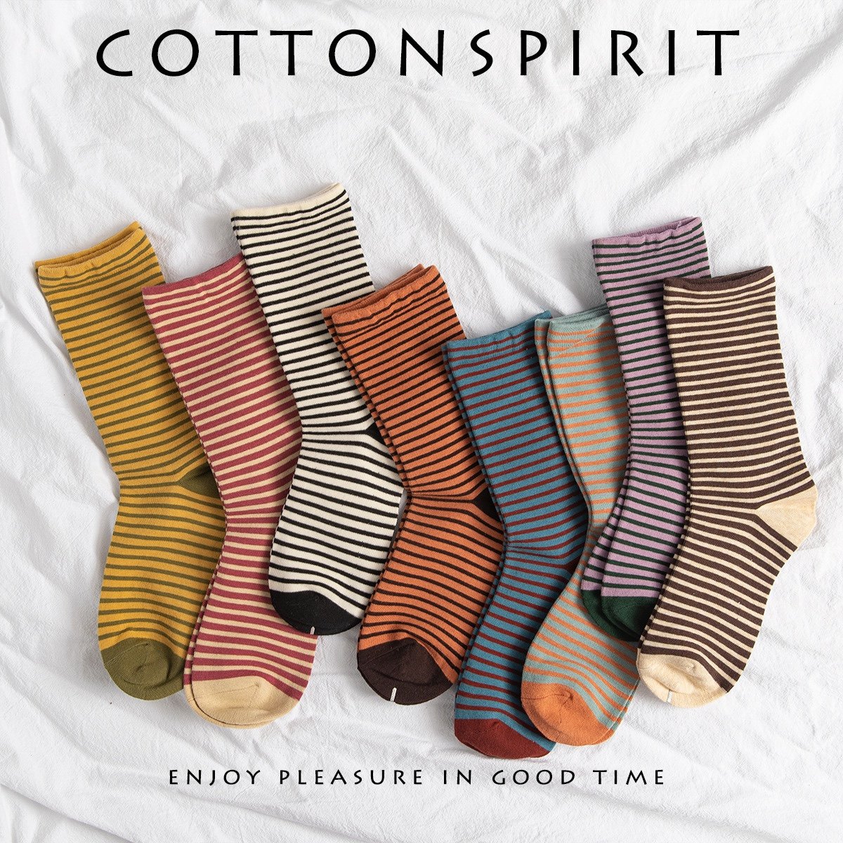 Cotton Spirit New Fracture - College Fragmentation Socks Female Skin Socks in autumn and winter