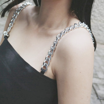 (LAMOBO exclusive @ special) Heavy work custom metal coarse chain two sides wearing harnesses