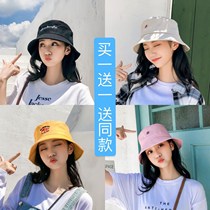 Net red fishermans hat female Korean version of Joker ins Japanese summer shade sunscreen art hipster student sun hat tide