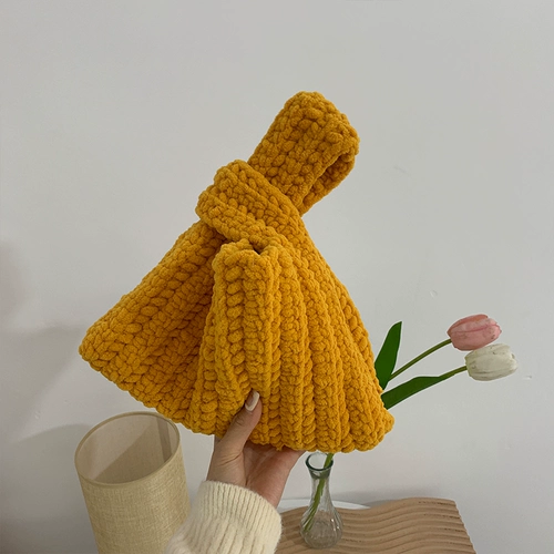 Японская сумка на запястье, вязаная сумка ручной работы, набор материалов, крючок для вязания, иголка, связать своими руками