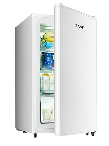 SAST/先科立式冷柜全冷冻柜侧开门抽屉式储奶母乳速冻小冰柜家用