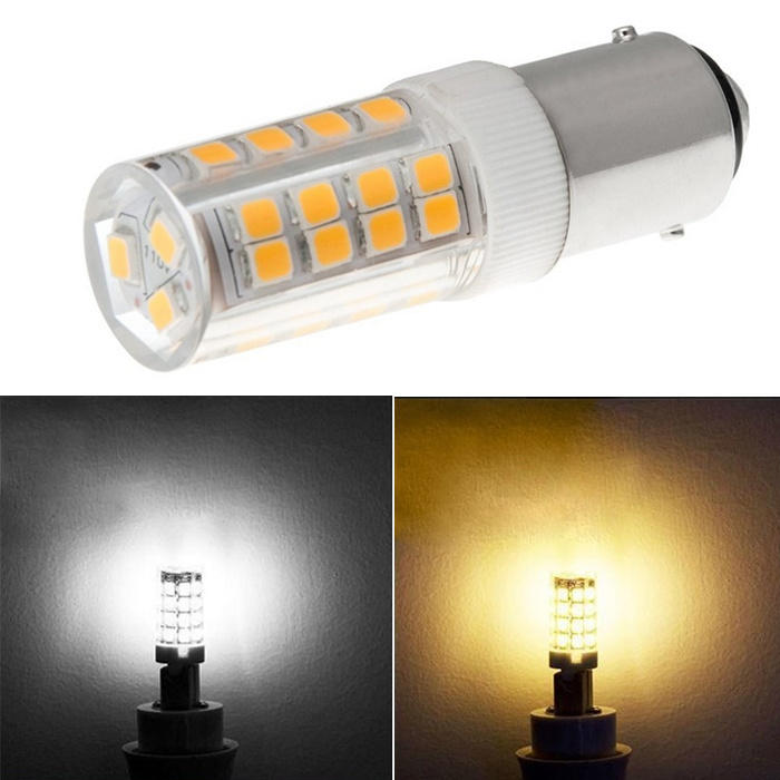 BA15D lamp pearl 110v inserted bubble 2835 tehalogen lamp 40w ceramic 220v pin 1142 candle LED light bulb