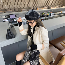 Rubber chic19 autumn and winter new temperament exquisite waist strap coat coat short long exclusive