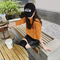 Rabbit vip store autumn and winter new products delicate drill logo orange appears white casual collar coat