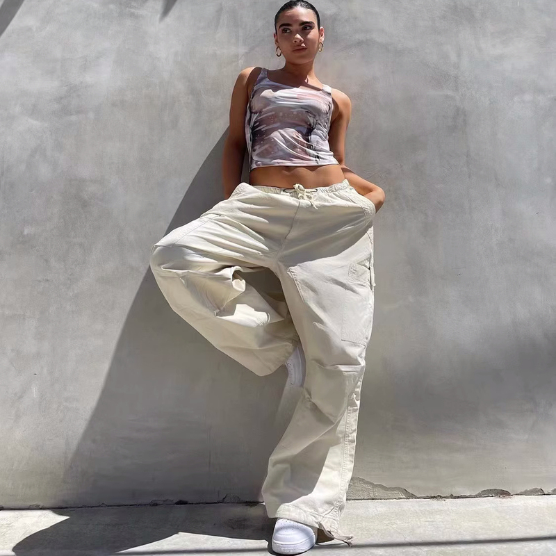 [Official Website Authentic] Jaded London Drawstring Jogger Loose Casual Cargo Pants Slimming Long Pants Unisex