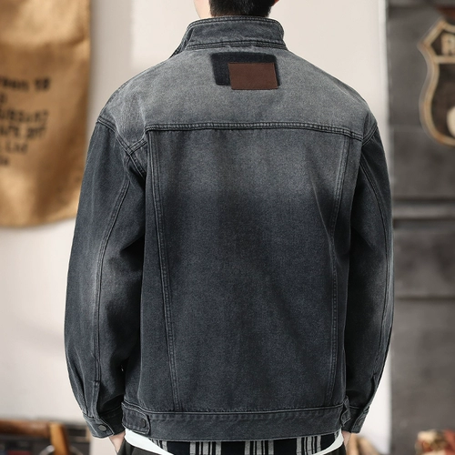 Джинсовая куртка, короткое мужское термобелье для отдыха, изысканный стиль, подходит для подростков, осенняя, оверсайз