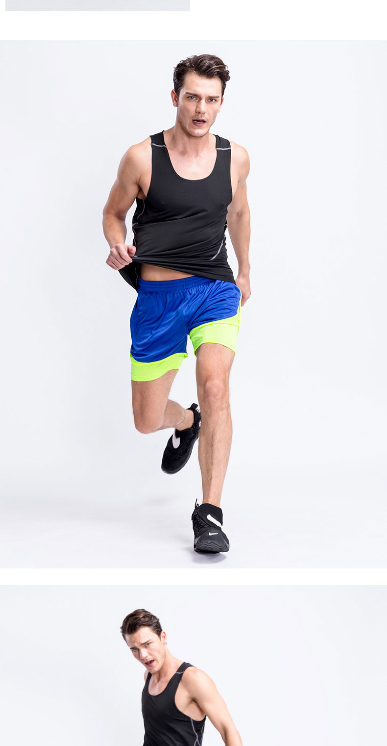 Vest nam thể dục thể thao kéo dài Slim nam theo dõi và lĩnh vực chạy bộ quần áo quần nhanh khô quần áo vest áo tanktop