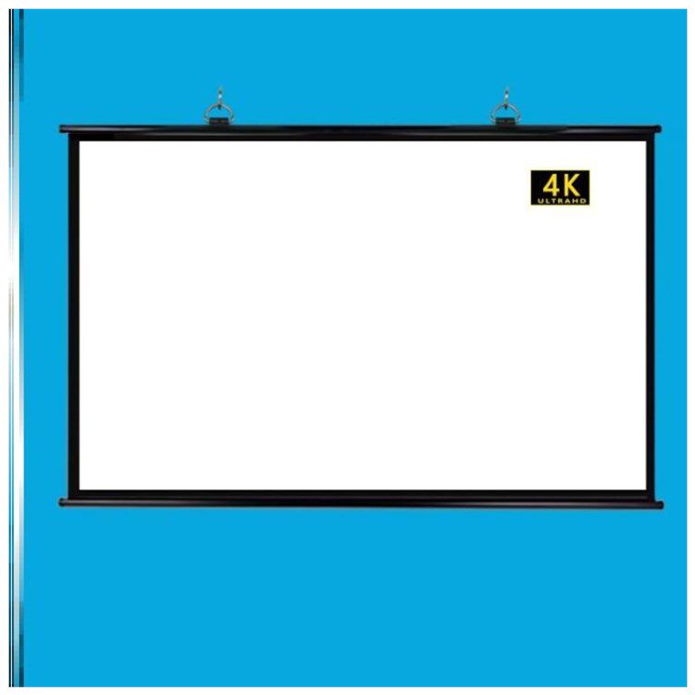 Manual pull wire curtain 80 inch 92 inch 100 inch 120 inch 150 inch 169 inch 169 projection curtain cloth home laser short charred projection