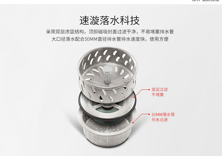 Мойка одинарная 科勒密顿大小厨盆非抗油盾304不锈钢厨房双槽洗菜盆洗碗池 KOHLER