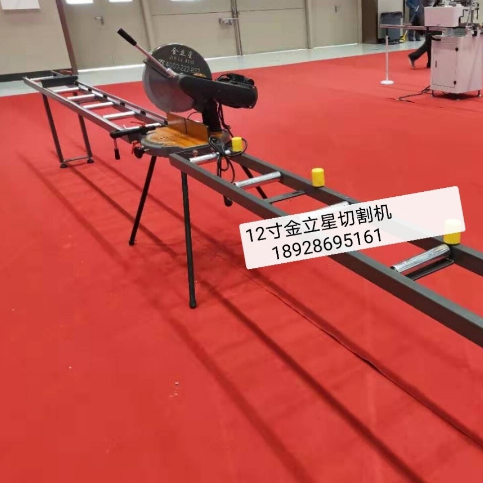 12-inch Jinlixing cutting machine aluminum alloy turntable saw multi-functional 45-90 degree doors and windows high-precision saw positioning frame