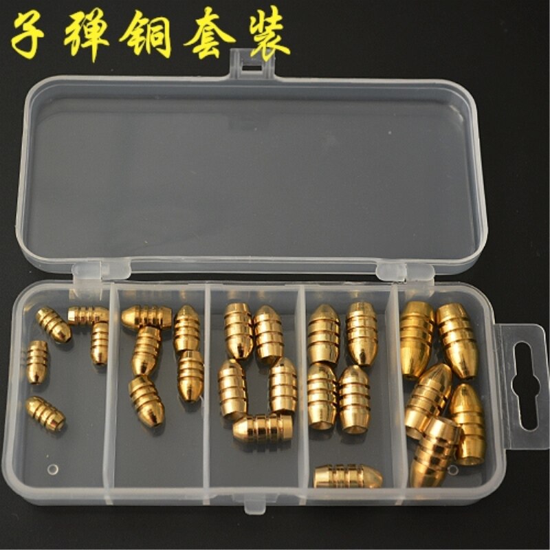 Bullet copper pendant pure copper pendant conversion through heart copper pendant Texas fishing group bullet copper pendant Luya accessories copper pendant