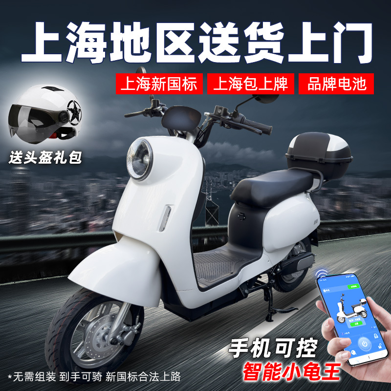 Shanghai Electric Bicycles with License Plates for Men and Women, New National Standard Electric Motorcycles, Electric Scooters, Little Turtle King Electric Bikes Shanghai Electric Bicycles with License Plates for Men and Women, New National Standard Electric Motorcycles, Electric Scooters, Little Turtle King Electric Bikes