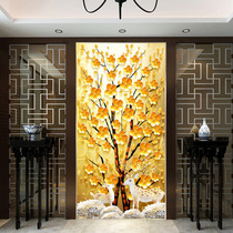 Background wall bamboo fiber board integrated wall entrance hall painting 3D printing UV customized free layout