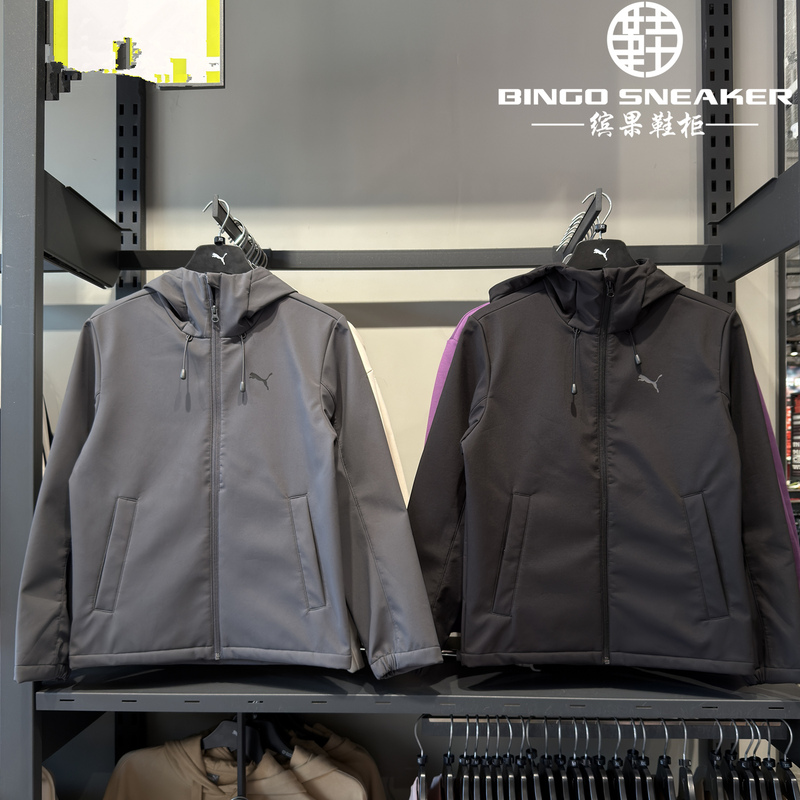 Puma Water-Repellent Fleece-Lined Warm Hooded Jacket for Men and Women, Autumn and Winter Casual Jacket 694687 Puma Water-Repellent Fleece-Lined Warm Hooded Jacket for Men and Women, Autumn and Winter Casual Jacket 694687