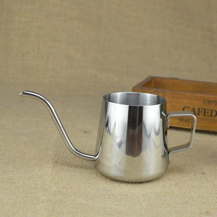 Treo tai cà phê đục lỗ nồi inox mini miệng dài miệng rất mịn phun nước hộ gia đình với bộ dụng cụ bình pha cold brew