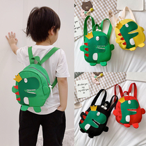  Childrens school bags Kindergarten small dinosaur baby backpack boys and girls Korean backpack travel backpack tide