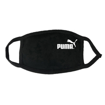 Pure cotton breathable personalized dustproof windproof warm black same style as trendy stars washable