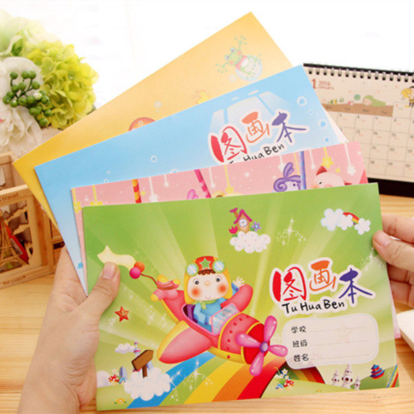 Kindergarten blank cartoon picture book 16 A fine art painting student learning supplies 16K graffiti book