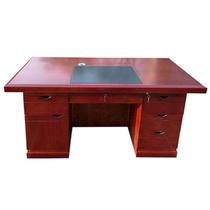 1 2 1 4 1 6m office computer desk solid wood leather paint unit office desk with lock