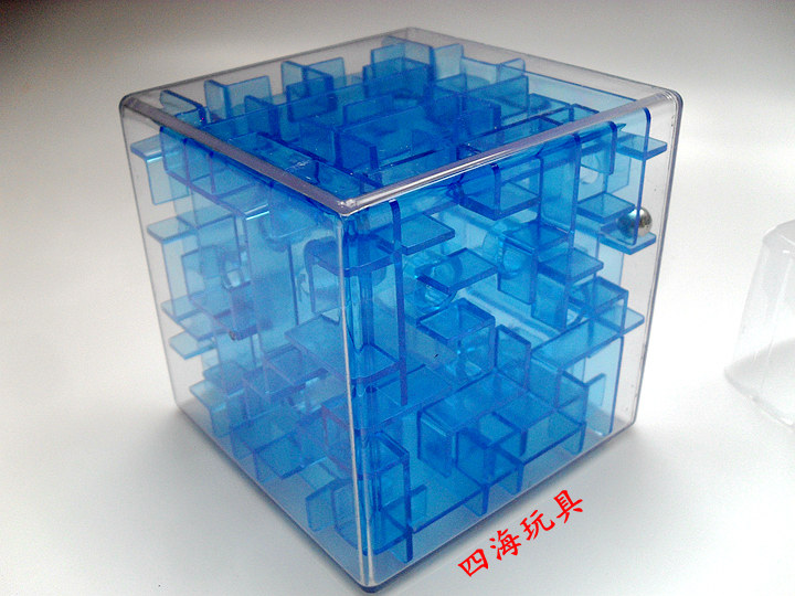Flip Big Number Six Face Labyrinth ball Cube Child Puzzle Toy Walking bead 3D Cubism Breaking Labyrinth square