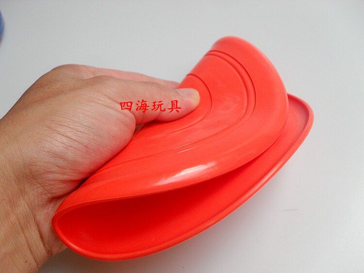 Child Safety Soft Silicone Gel Flying Disc Outdoor Sports Parenting Interactive Flying Disc Flying Saucer Endurance Park Beach Game