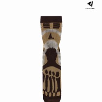 ROA -- male brown toe bone printed long socks -- ANCHORET buy hand shop