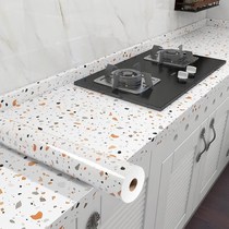 Kitchen anti-oil sticker self-adhesive aluminum foil wallpaper waterproof and oil-proof high temperature stove imitation marble oil-proof sticker