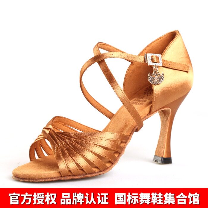 Premier Dance Bully High-end Imported Female Adult Latin Shoes Soft Thick Wear British Professional Summer Dance Shoes Fibully ADS
