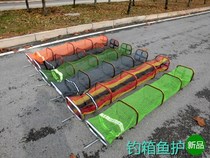 Scraping glue gluing anti-hanging small fish protection black pit competitive square fishing and folding light aluminum alloy fish family fishing net pockets