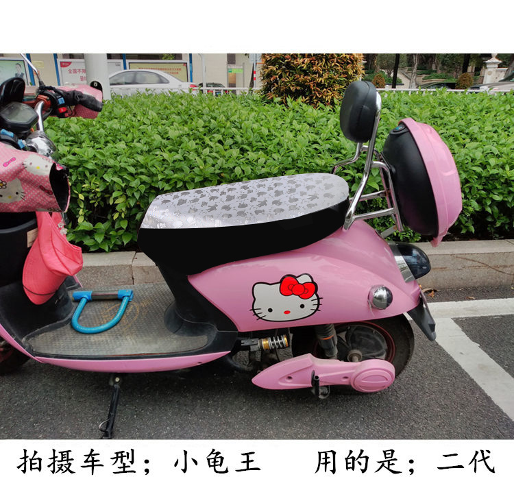 2019 mới rùa nhỏ vua pin bàn đạp điện xe máy che nắng chống nước tất cả bao quanh da phổ quát - Đệm xe máy bọc yên xe wave